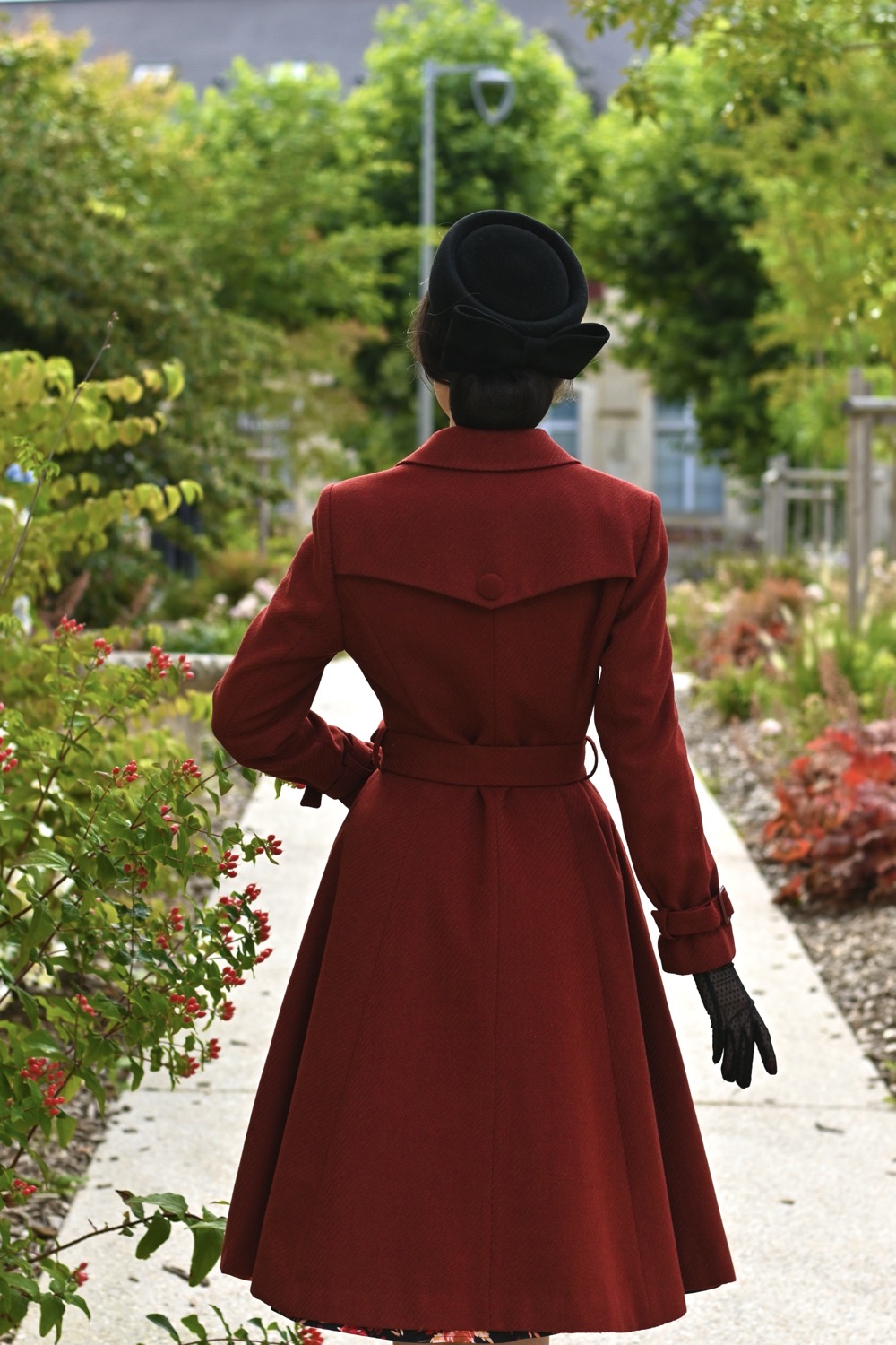 Isabella Swing Coat in Rich Terracotta